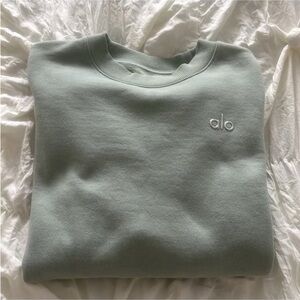 ALO Yoga Sage Green Crewneck Sweatshirt